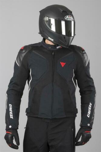 Jack Dainese Super Rider D-Dry Zwart-Wit-Rood (Motorjassen)