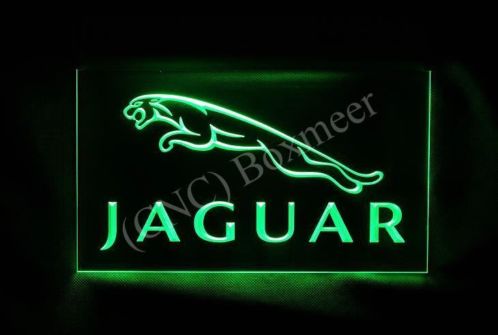 Jaguar verlicht reclame bordje  Nieuw 