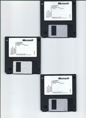 jaren 90 Windows NT4.0 Workstation engels setup diskettes