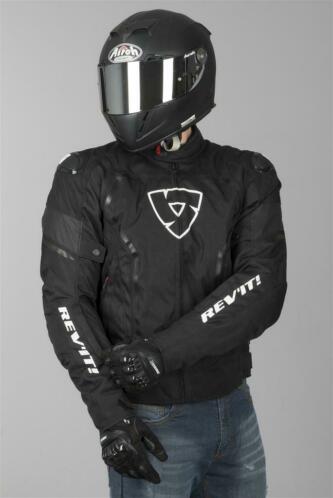 Jas Revit Vertex H2O Zwart (Motorjassen, Motorkleding)