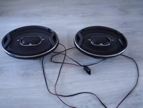 jbl 300watt hoedenplank speakers geen subwoofer versterker 