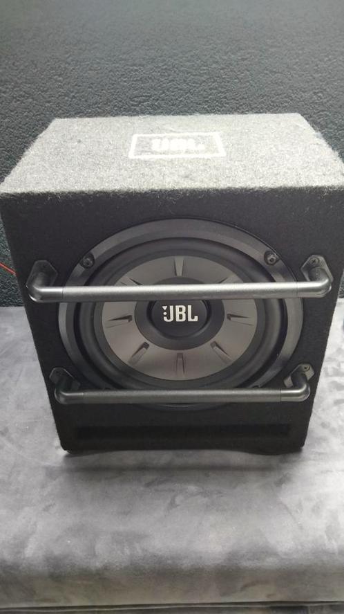 JBL stage 800BA subwoofer met RCA aansluitkabels en boekje