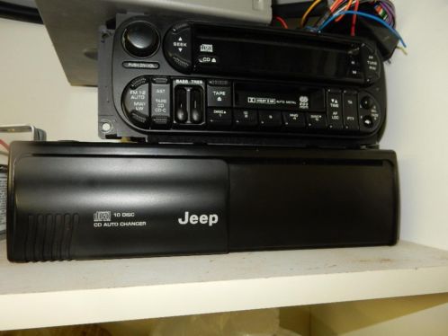 jeep grand cherokee orginele radio incl.cd wisselaar