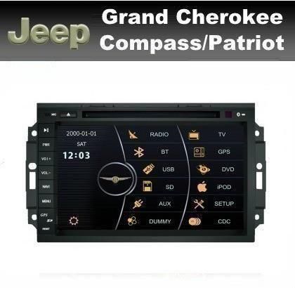 Jeep Grand Cherokee Patriot 8inch GPS radio navigatie DVD