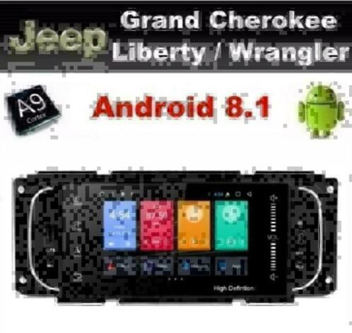 Jeep navigatie Liberty Wrangler 5inch android 8.1 wifi dab
