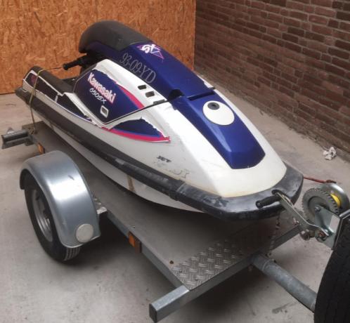 jetski Kawasaki 650 met trailer, werkt goed , niet zo mooi