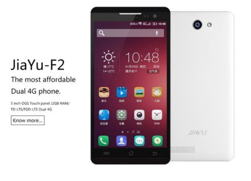  JIAYU F2  De bestegoedkoopste 5 inch 4G-LTE smartphone