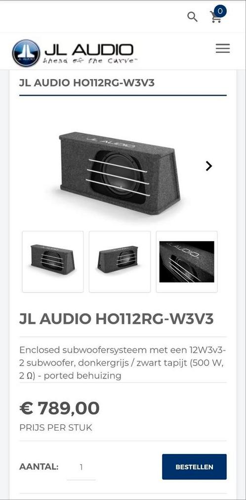 JL Audio HO112RG-W3v3 12 inch subwoofer