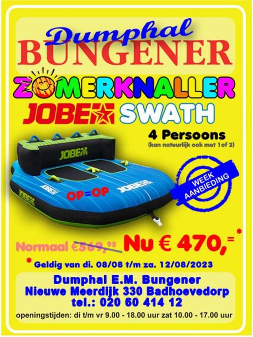 Jobe Swath 4 persoons Fun Tube voor achter de boot.