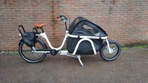 Johnny Loco Bakfiets Tweewieler N7 Wit