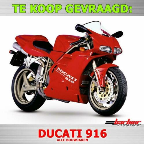 Jouw Ducati 916 verkopen Wij zoeken die