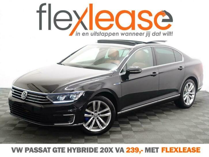 Juist nu Flexlease 20x VW Passat GTE Hybride va  239,- pm
