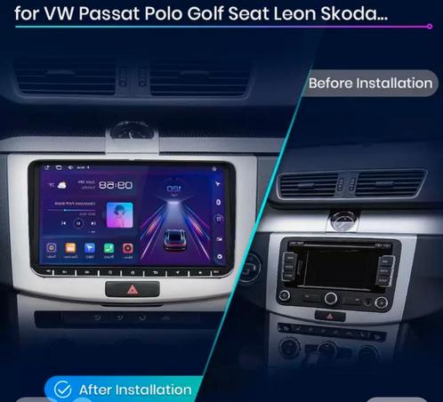 Junsun autoradio met touch, Carplay, Android. VW Skoda Seat