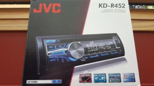 JVC Autoradio KD-R452 met o.a. MP3 USBAUX en CD