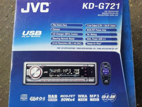 Jvc kd-g721 RadioCDMp3USB 4x50w