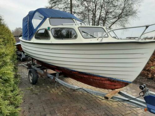 Kabine sloep spitsgatter fjord 21 ft met albin 2 cylinder