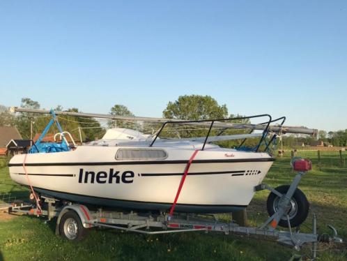 Kajuit zeilboot, Neptun 20 incl trailer en motor.