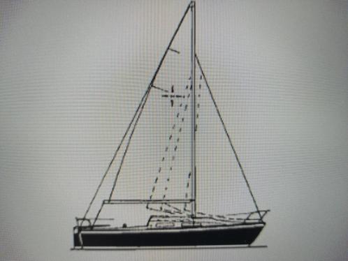 Kajuitzeilboot Midzwaard 40-140cm, 100 compleet