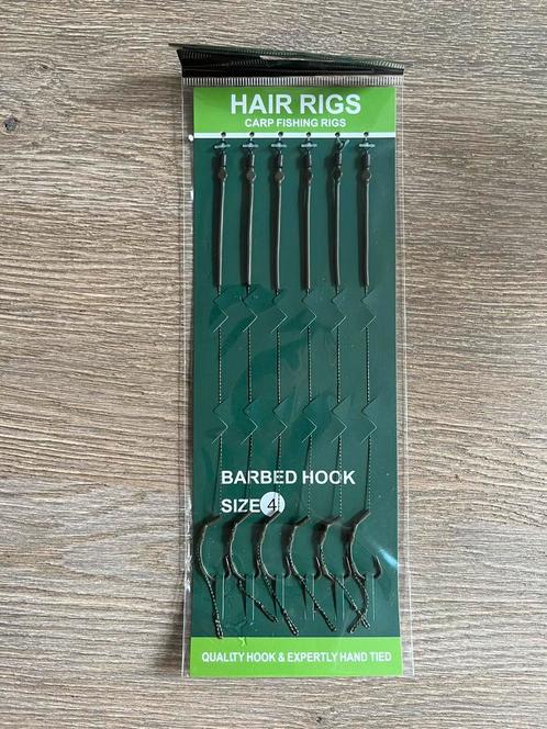 Karper hair rigs 6 stuks - haakmaat 4