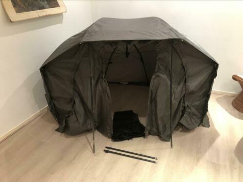 Karper tent, fox brolly, warrior oval 60, fox paraplu