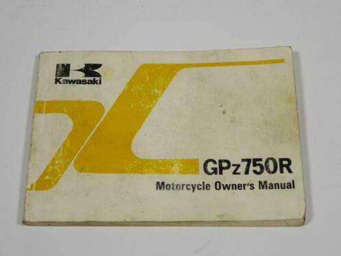 Kawasaki GPX 750 Instructieboekj 1986 - 1988 201200402