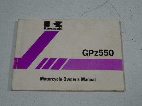 Kawasaki GPZ 550 Instructieboekj 1970 - 2012 201189545