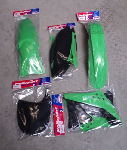 kawasaki kxf 250 2009 2012 kappen set org. kleuren NIEUW 