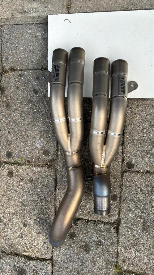 Kawasaki z1000 mivv double gun titanium uitlaten met db kill