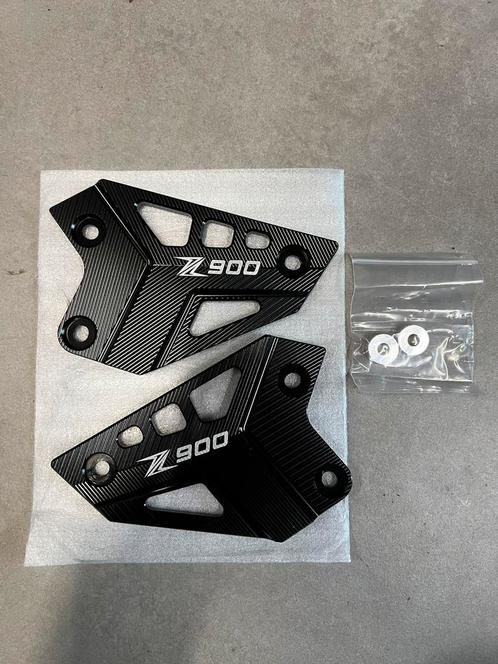 Kawasaki Z900 hielkapjes zwart cnc aluminium nieuw