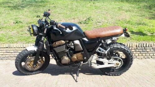 Kawasaki ZRX1200S - Custom Bike Scrambler Naked Retro Zwart