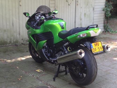 Kawasaki ZZR 1400 uit 2009 te koop groen in perfecte staat