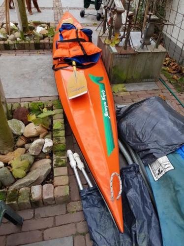 Kayak 1 persoons merk Auvergne, met toebehoren