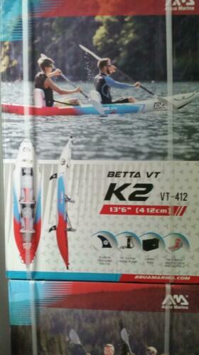 Kayak Aqua Marina Betta VT - K2 (2 Personen) zonder peddels.