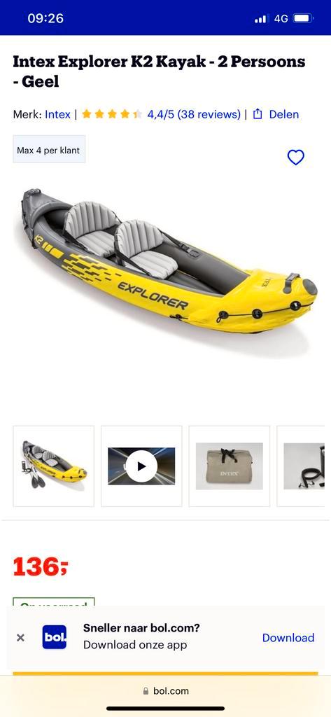 Kayak explorer K2 ,2persons ,new condition