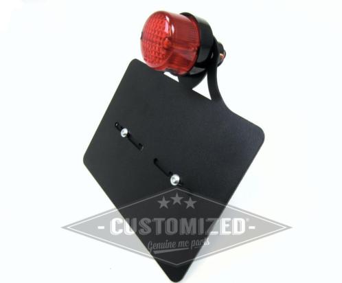 Kentekenplaathouder Side Mount met Mini lamp