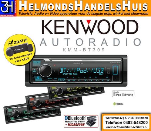 Kenwood Bluetooth autoradio iPhone Android kleur instelbaar