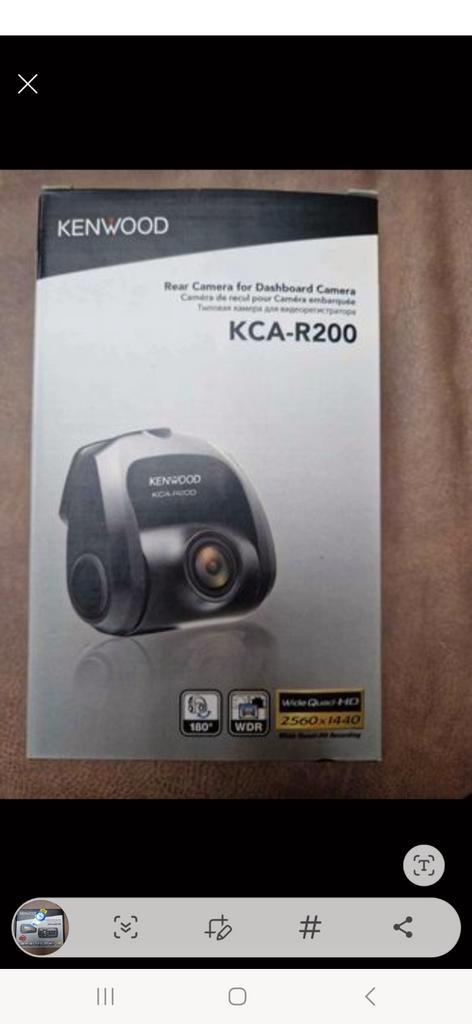 Kenwood dashboard camera en achteruitrijcamera set compleet