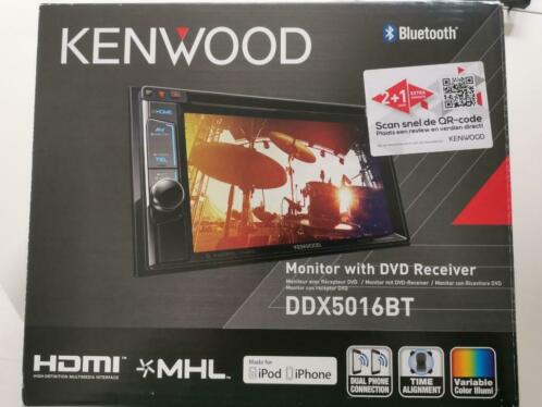 Kenwood DDX5016BT Autoradio dubbel din multimedia  Adapter