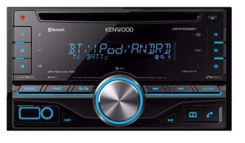 Kenwood DPX306BT 2-din autoradio met BT carkit en BT audio