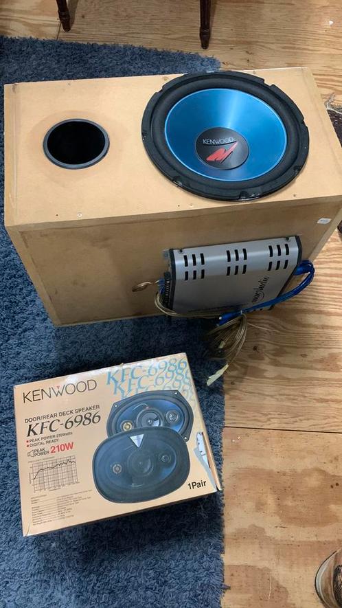 Kenwood drieweg speakers, subwoofer.
