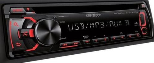 Kenwood KDC-3057UR autoradio metCD,AUXampUSB ZGAN bijna nieuw