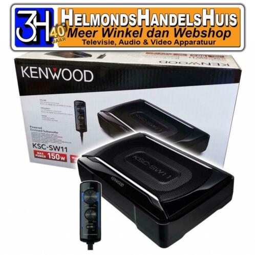 Kenwood KSC-SW11 Actieve Auto Subwoofer Plat stoel Nieuw