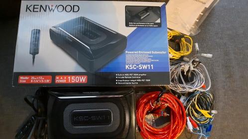 Kenwood KSC-SW11 platte actieve subwoofer voor onder stoel