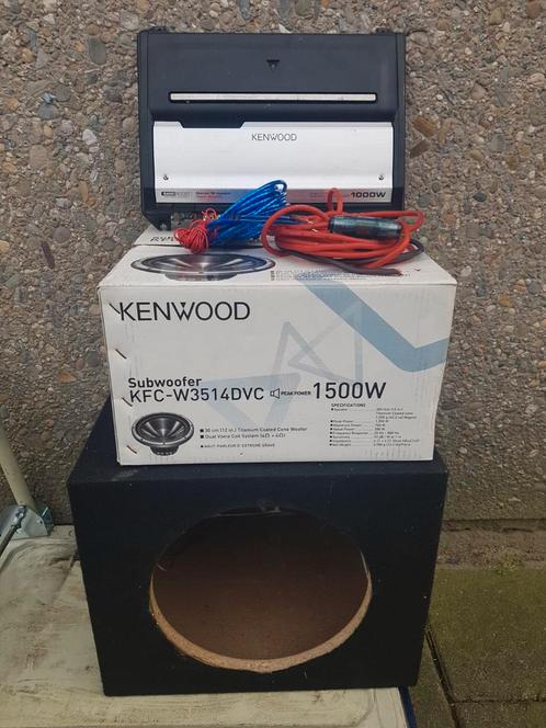 Kenwood subwoofer versterker kabelset 1000w1500watt Kenwood