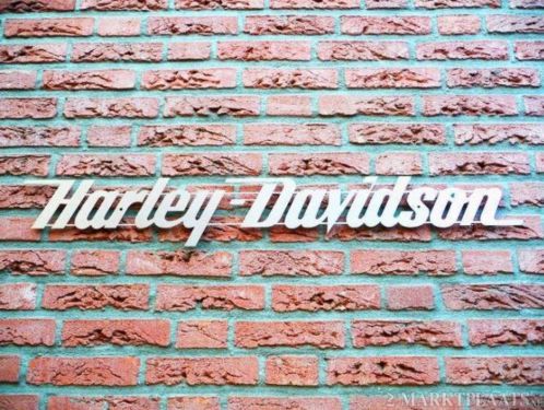 Kerst kado Harley Davidson letter RVS logo