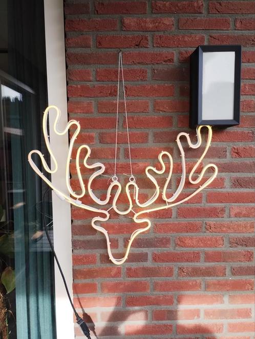 Kerstdecoratie binnenbuiten led verlichting hertenhoofd