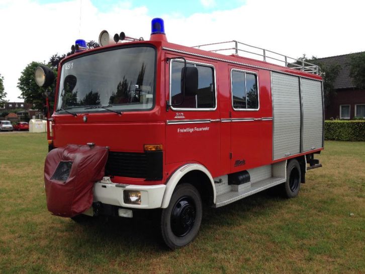 Keurige Brandweer Mercedes 813 1978, 130pk diesel, 25dkm