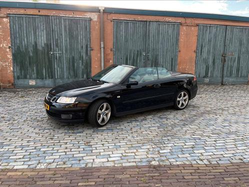 Keurige en zeer nette Saab 9-3 1.8 T Cabrio Zwart