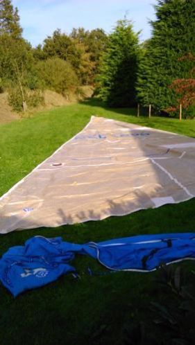 Kevlar Genua, lightmedium. Ca. 55m2, luff 16,7m