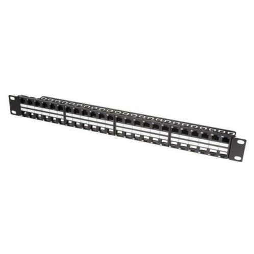 Keystone patchpanel 48 poorts RAL9005